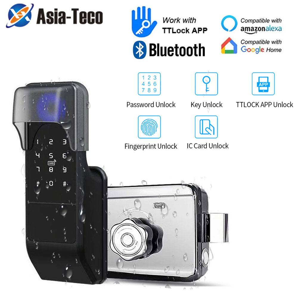IP65 방수 TTLock 지문 스마트 도어 잠금 장치 - Glass Door Hinge 리뷰 및 가격