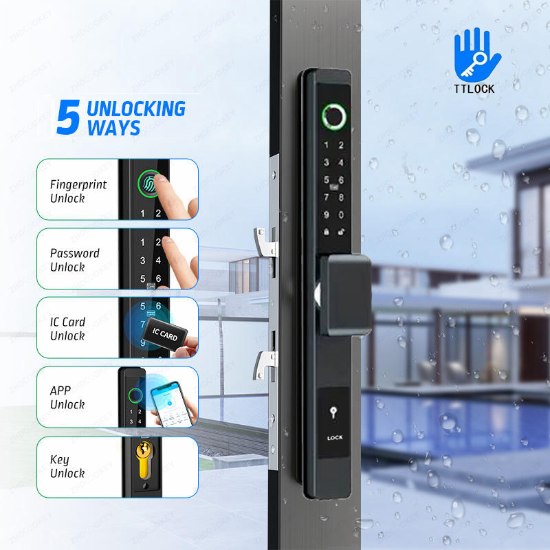 ZHDCOOKEY 생체 인식 디지털 도어락 방수 TTL - Glass Door Hinge 리뷰 및 가격