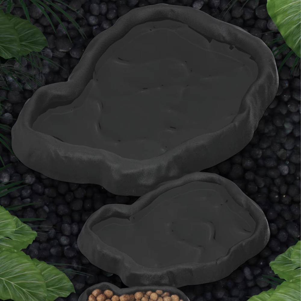 ABS 수지 파충류 먹이통 모조 암석 디자인 안전하고  - Water Dish Reptile 리뷰 및 가격