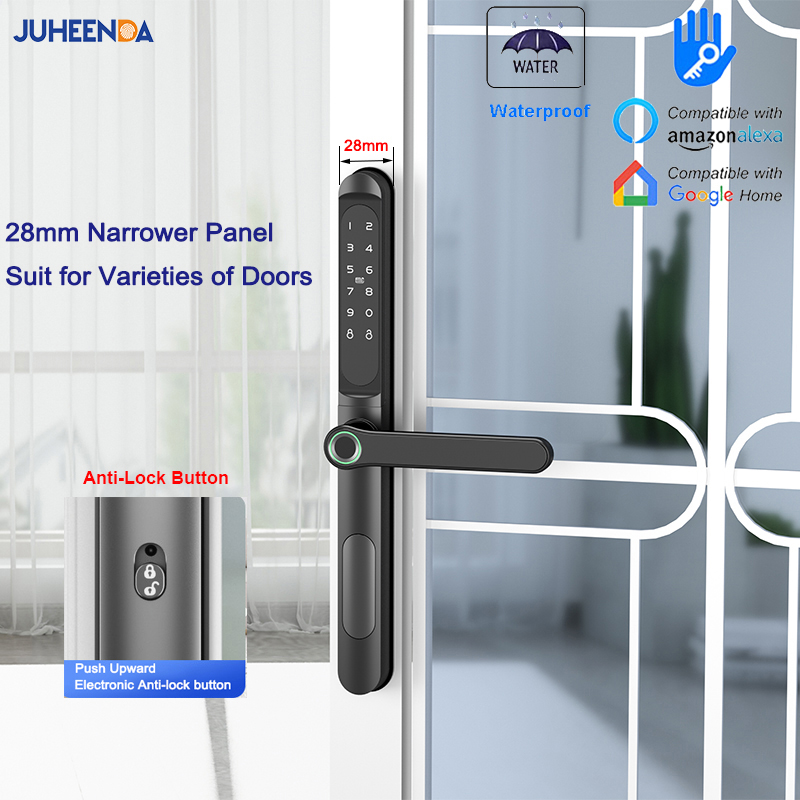 TTLock 앱 스마트 알루미늄 문짝 잠금 장치, 방수 - Glass Door Hinge 리뷰 및 가격